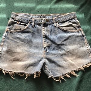 Vintage style jean shorts